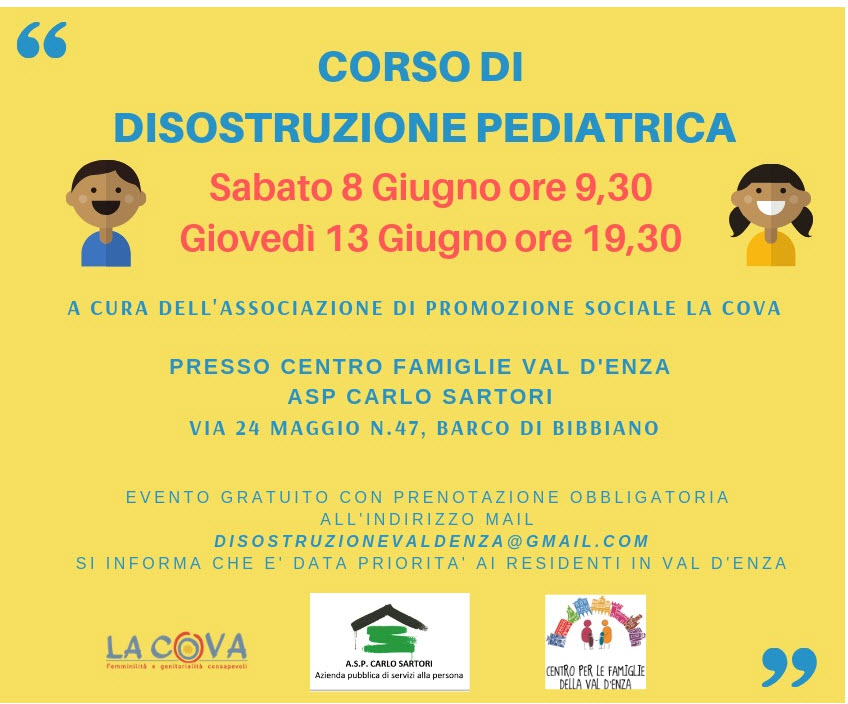 Corso di disostruzione pediatrica